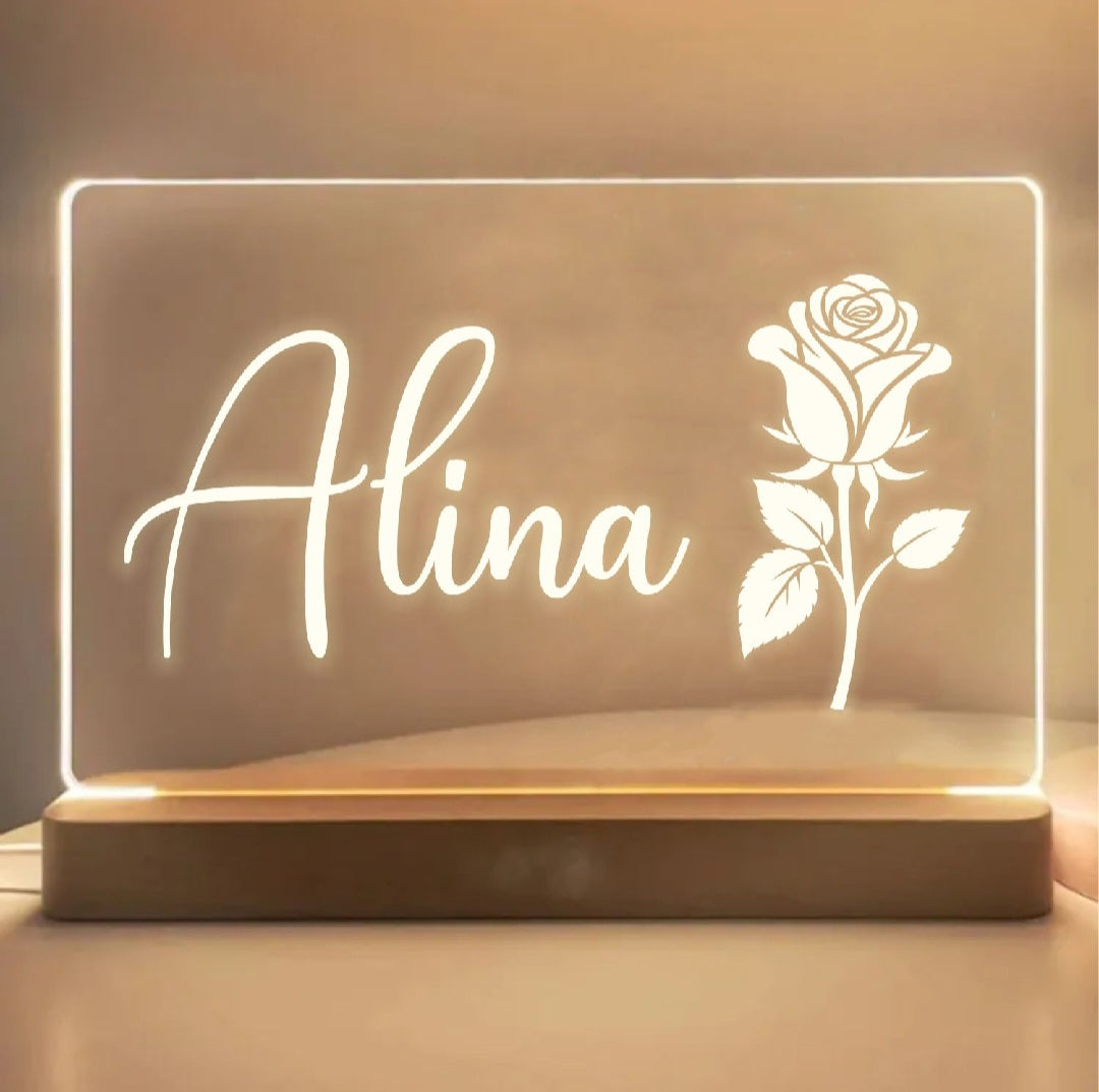 Customised Acrylic Lamp | Personalized Your Name on lamp