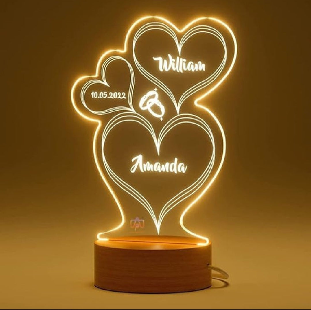 Customised Acrylic Lamp | Personalized Your Name on lamp